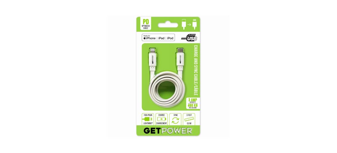 GP-USBC-ACL 3' USB-C to Apple Cable - Quantity 1