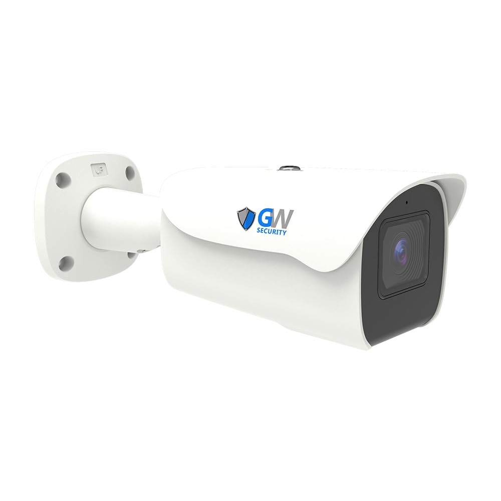 GW Security 4K 8MP TAA & NDAA Compliant 5X Optical Zoom 2.7-13.5mm Motorized Lens Outdoor Indoor Microphone PoE IP Bullet Security Camera (GW865601M)