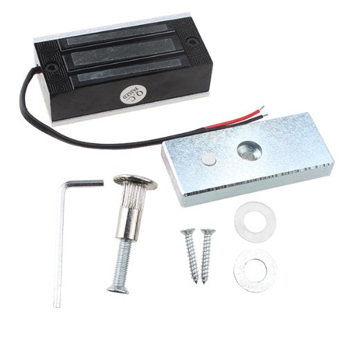 AGPtek® 60kg 130LBs Holding Force Electric Magnetic Lock for Door Access Control System Electromagnet Fail-Safe NC Mode