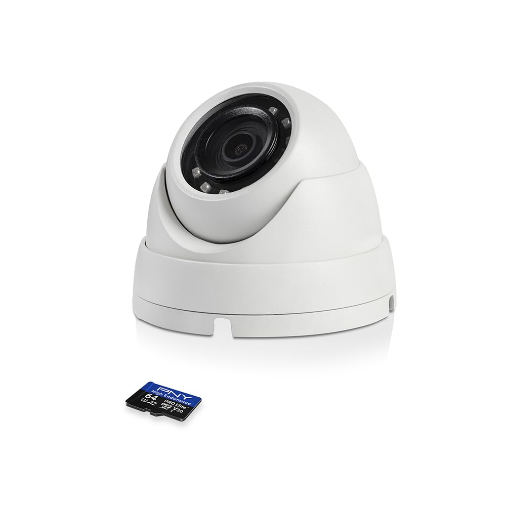 PNY 64GB PRO Elite™ High Endurance C10 U3 V30 A2 microSDXC - Up to 17.2K Continuous Recording Hours, Up to 100MB/s Read, 4K UHD, Full HD, UHS-I