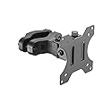 AMER Universal Bracket Pole Mount with Removable 75mm and 100mm VESA Plate, Fits up to 32 inch Screens, Black, PM100