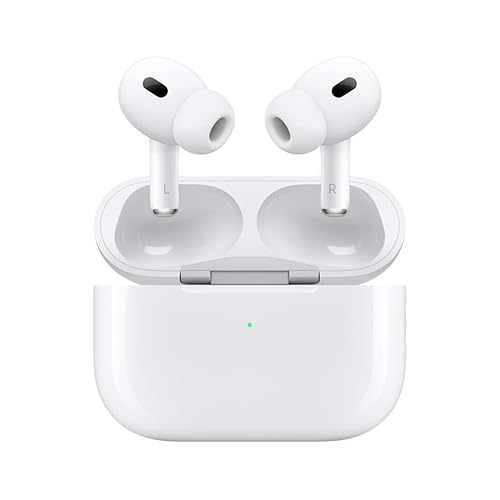 Apple AirPods Pro 2nd Generation with Wireless MagSafe Charging Case (USB-C) with Apple 1 Year Limited Warranty (Classic)