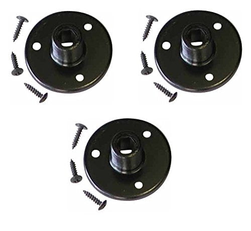 Audio2000'S S4264B3 3-Pack Black Microphone Gooseneck Table Mounts with 5/8" X 27 Threads and Mounting Screws