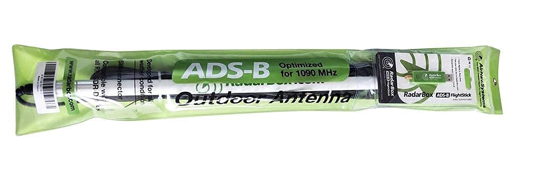 AirNav Radar ADS-B 1090 MHz Outdoor Antenna with SMA Connector and RadarBox FlightStick Bundle