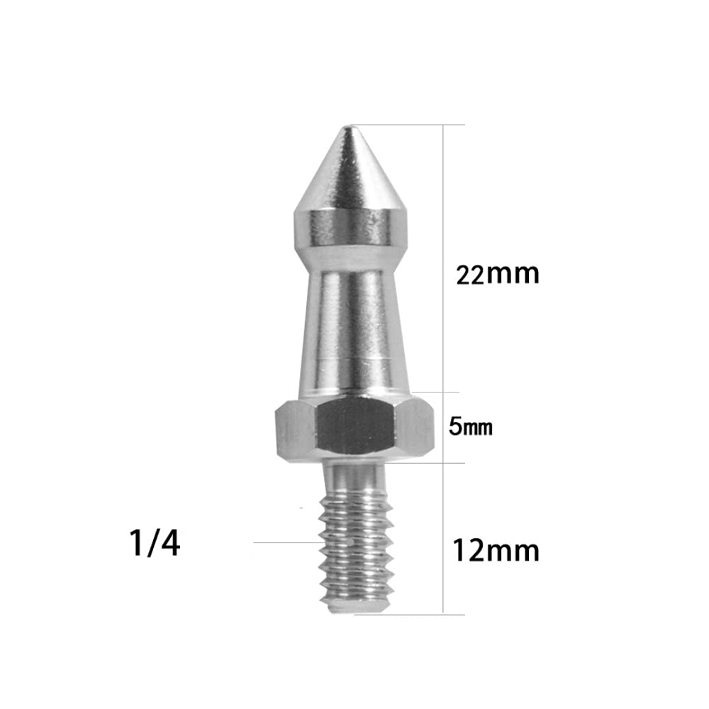 Foto&Tech 3 Pieces Universal Anti Slip Rubber Tripod Feet Compatible with Benro Gitzo Induro Kingjoy Manfrotto for Smooth and Uneven Surfaces (1/4)