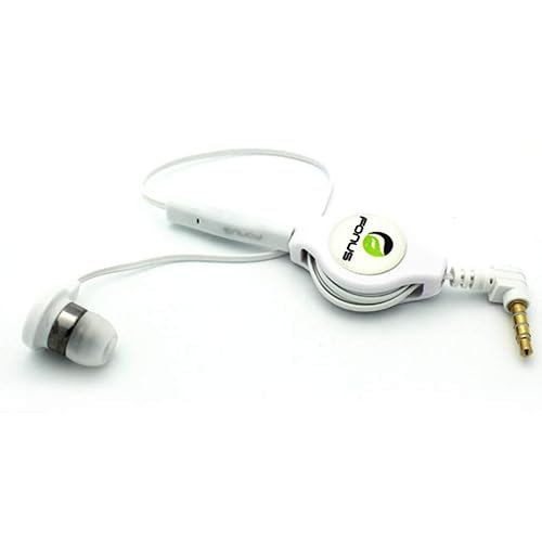 Headphone Retractable Mono Earphone for Galaxy A01 A10e A11 A21 A20 A50 A51 A71-3.5mm w Mic Headset Handsfree Earbud Compatible with Samsung Galaxy…