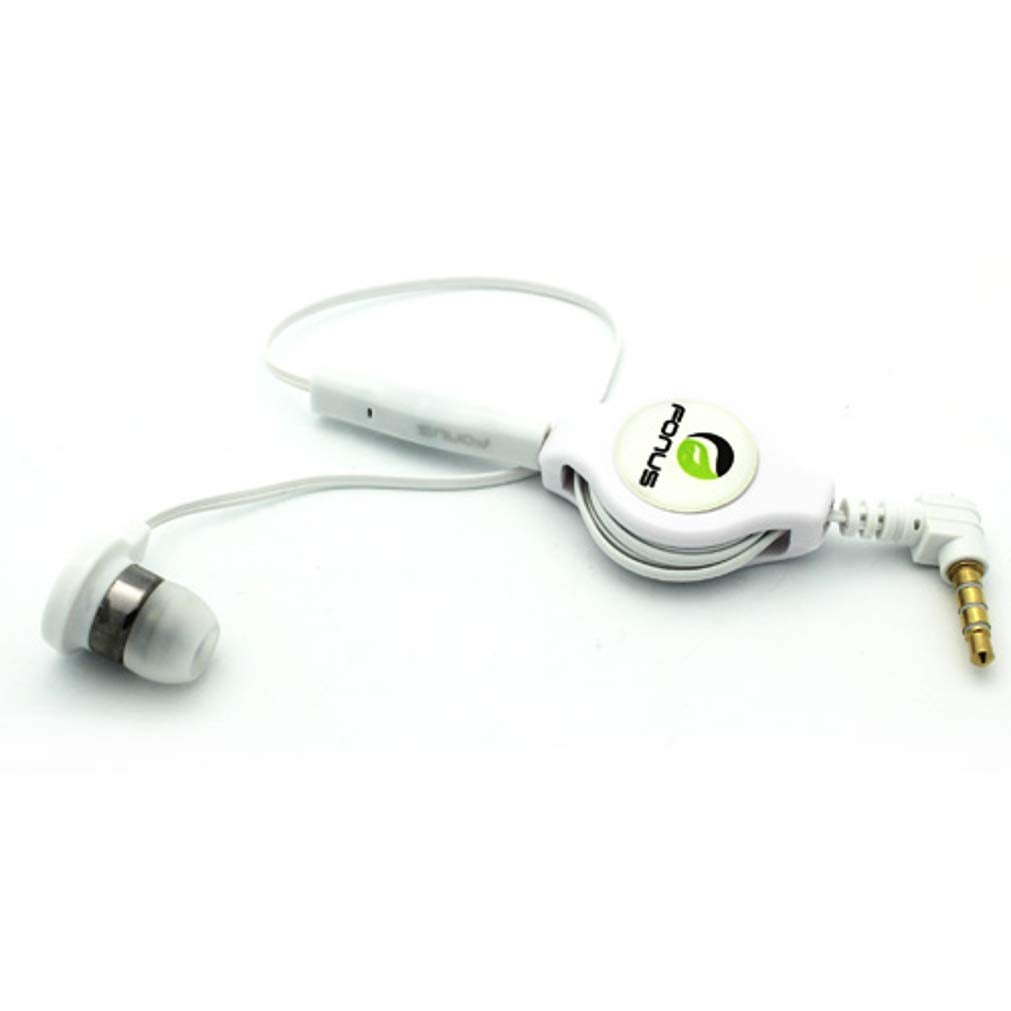 Headphone Retractable Mono Earphone for Galaxy A01 A10e A11 A21 A20 A50 A51 A71-3.5mm w Mic Headset Handsfree Earbud Compatible with Samsung Galaxy…