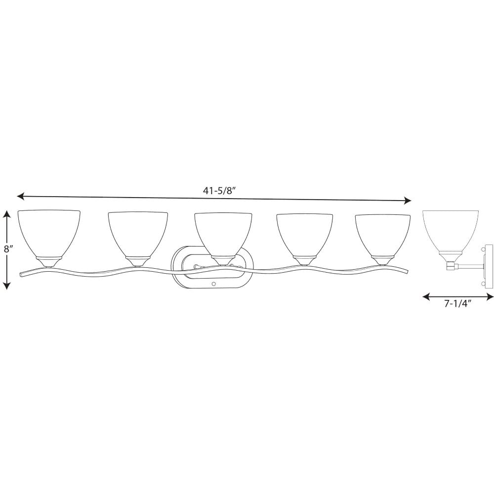 Progress Lighting P300099-020 Laird Bath & Vanity, Bronze 8.00x41.63x41.63
