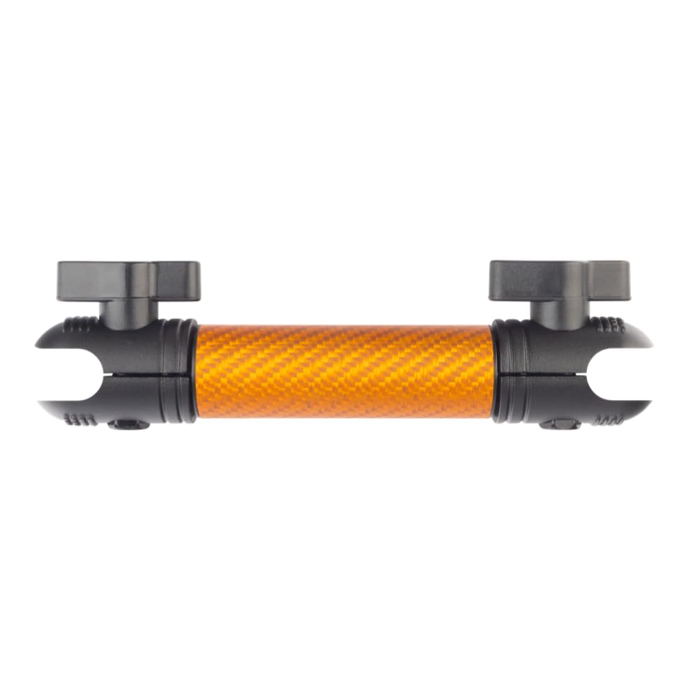 Bulletpoint Mounting Solutions Dash Mount 5.9" Arm Compatible with iPhone and Android Smartphones - Fits 20mm Attachment Ball (Matte Orange Carbon