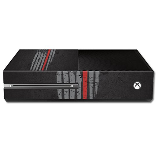 MightySkins Skin Compatible with Microsoft Xbox One - Thin Red Line | Protective, Durable, and Unique Vinyl Decal wrap Cover | Easy to Apply, Remove