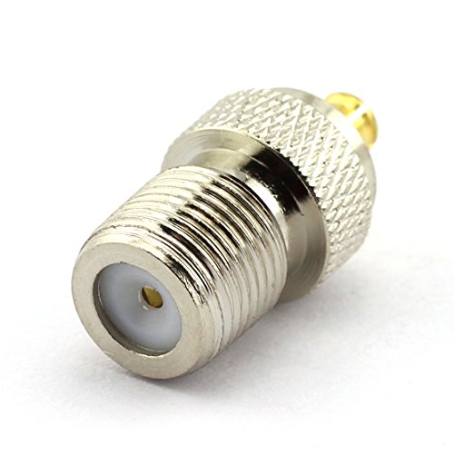 DGZZI 2-Pack F Female to MCX Male RF Coaxial Adapter F to MCX Coax Jack Connector