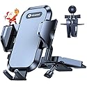 VICSEED Military-Grade Sturdy Car Phone Holder Mount, Upgraded Anti Shake Metal CD Slot & Air Vent Thick Case Friendly Phone Mount for Car Fit