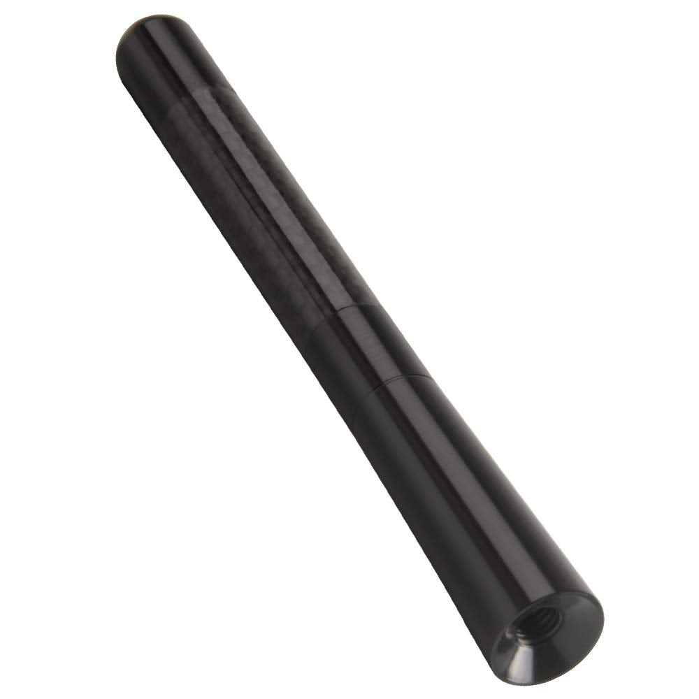 GTP Aluminum Black 4.7" Short Carbon Fiber Vehicle Car Antenna Universal Replacement