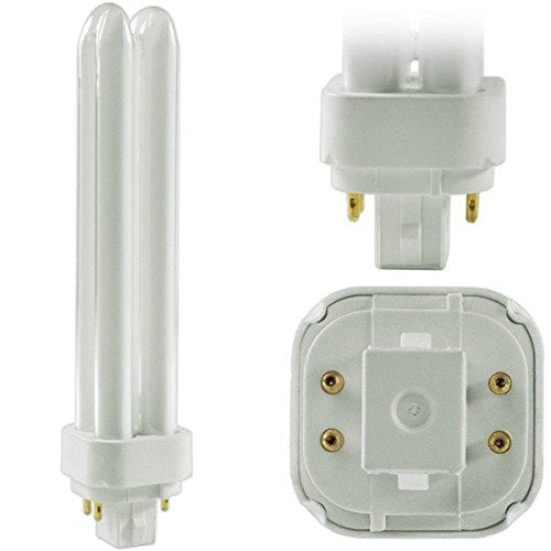 Circle (10 Pack PLD-26W 841, 4 Pin G24q-3, 26 Watt Double Tube, Compact Fluorescent Light Bulb, Replaces Sylvania 20669 CF26DD/E/841. Philips 38337-2