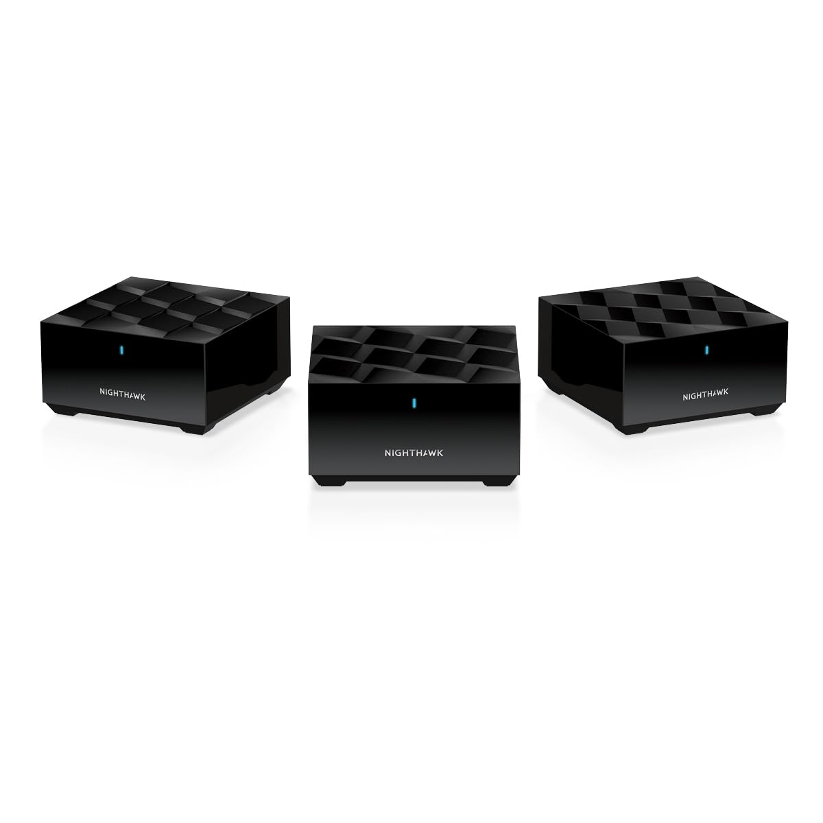 NETGEAR Nighthawk Advanced Whole Home Mesh WiFi 6 System (MK63S) with Free Armor Security - AX1800 Router with 2 Satellite Extenders, Coverage up