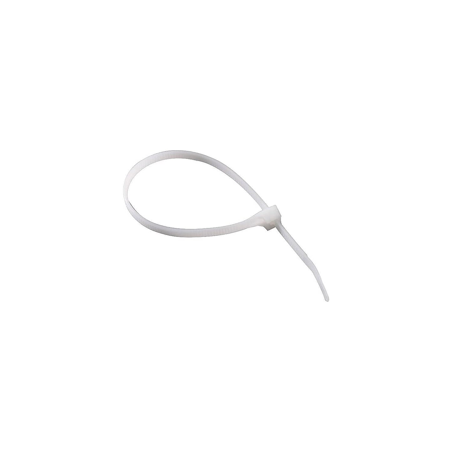 Gardner Bender 46-308 DoubleLock Cable Tie, 8 inch, 75 lb, Electrical Wire and Cord Management, Nylon Zip Tie, 100 Pk, Natural White