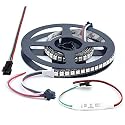 WESIRI WS2812B LED Strip Lights 3.2ft 1M WS2812B 144LEDs Programmable Individual Addressable WS2811 Built-in 5050 RGB LED Strip IP30 Non-Waterproof