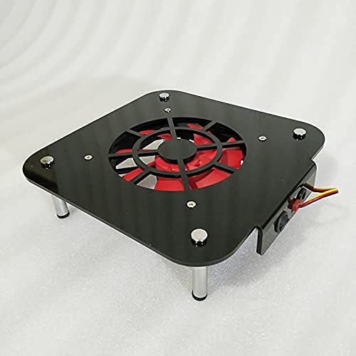 Mac mini Radiator Cooling Fan Wind Speed Enhancement Modified Double Deck Acrylic Chassis,Mini Radiator Overclock Base with 12cm Silent Fan