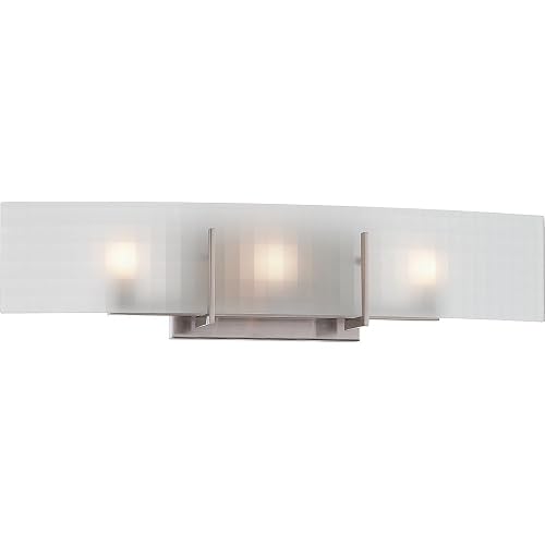 Nuvo 60/5187 Three Light Vanity, Pwt, Nckl, B/S, Slvr