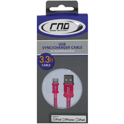 Rnd Apple Certified Lightning USB 3.3Ft Cable (2-Pack) for Iphone (11, Pro, Max, XS, Max, XR, X, 8, Plus, 7, Plus, 6, 6S) Ipad (Pro, Air, Mini)…