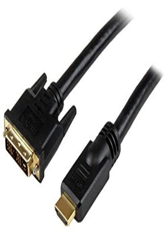 StarTech 25ft HDMI to DVI-D Cable, Male to Male, Black (HDDVIMM25)