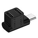 10Gbps USB C Connector Adapter 2 in 1 USB C Right Angle Adapter PD 100W Data Transfe Fast Charging Adapter for Steam Deck Laptop Tablet More…