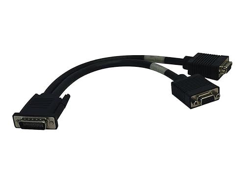 Tripp Lite DMS-59 to Dual VGA Splitter Y Cable (M to 2xF) 1-ft(p574-001)