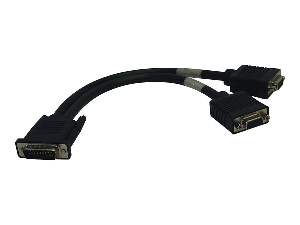 Tripp Lite DMS-59 to Dual VGA Splitter Y Cable (M to 2xF) 1-ft(p574-001)