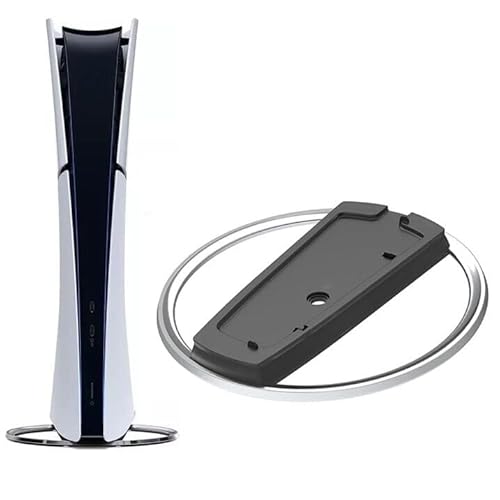 PEGLY Vertical Stand for PS5 Consoles Compatible with PlayStation 5 Slim Disc and Digital Edition Solid Base Accessories