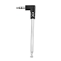 Taidacent 10 Pcs 3.5MM Connector Low Frequency TV Audio/Digital UHF VHF Telescopic Radio Antenna Extendable FM Whip Antenna DIY High Gain FM Radio