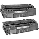 SPEEDYINKS Compatible Toner Cartridge Replacement for HP 53A Q7553A (Black, 2-Pack) for use in HP Printer LaserJet P2015, P2015d, P2015dn, P2015x