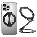 LIXUNIANCHEN Octagonal Dual Magnetic Foldable 360° Rotating Phone Holder Car Desktop Fitness Universal Use Compatible with iPhone 12-17 Pro