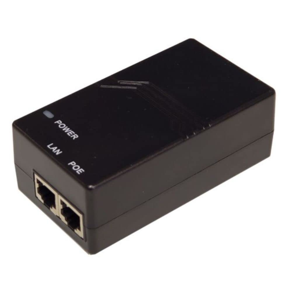 Tycon Power Systems 48V 0.5A 24W 10/100/1000MB Passive PoE Power Inserter w/US Power Cord