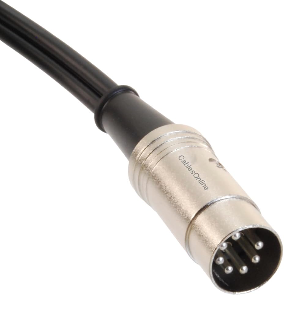 CablesOnline, 3ft 7-Pin Din Male to 2-RCA Male Professional Grade Audio Cable for Bang & Olufsen, Naim, Quad...Stereo Systems, BO-2703K