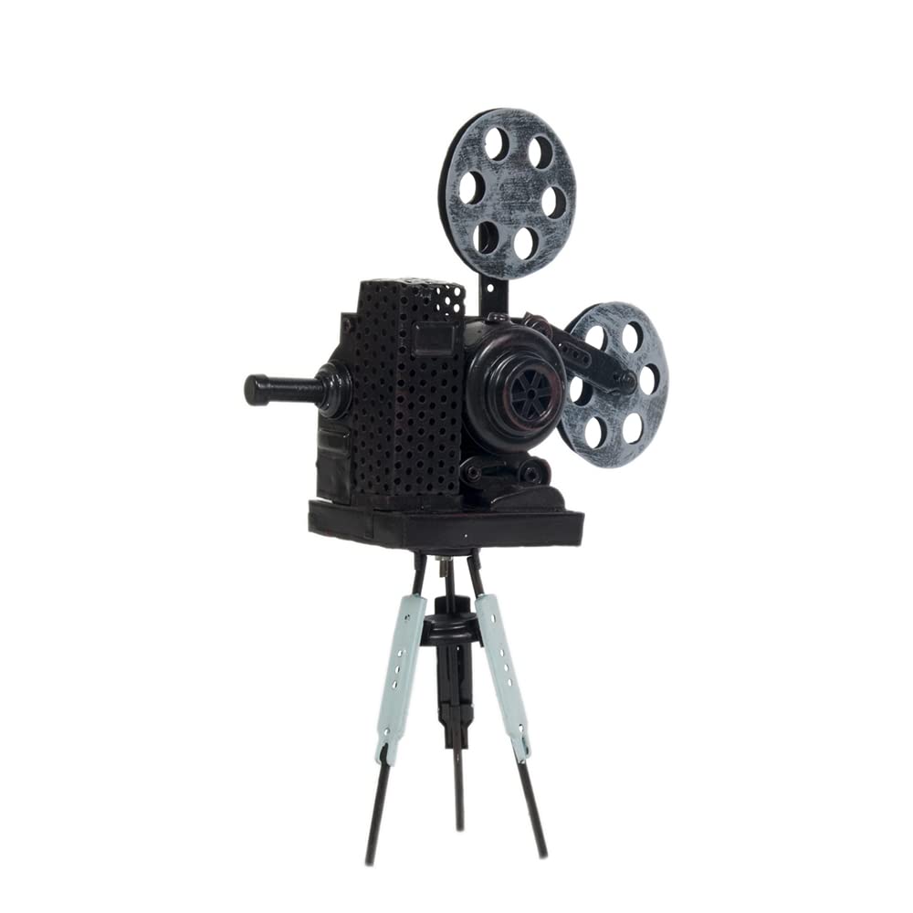 Old Modern Handicrafts Vintage Movie Projector Metal Model - Handmade from Metal - 8.5L x 3W x 12.5H Inches