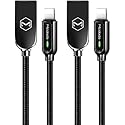 mcdodo Upgraded Power Off/On Smart LED Auto Disconnect Nylon Braided Sync Charge USB Data 4FT/1.2M Cable Compatible iPhone 14/13/12/11 Pro Max (2…