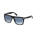 Tom Ford Rectangular Sunglasses TF513 Morgan 01W Black 57mm FT0513