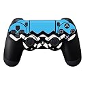 MightySkins Skin Compatible with Sony PS4 Controller - Baby Blue Chevron | Protective, Durable, and Unique Vinyl Decal wrap Cover | Easy to Apply