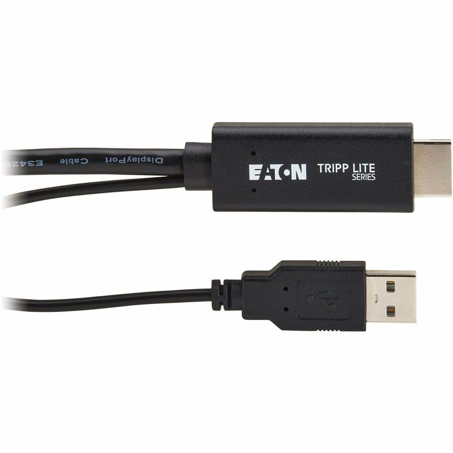 Tripp Lite Series HDMI to DisplayPort Active Adapter Cable (M/M) - 4K 60 Hz, USB Power, Black, 2 m