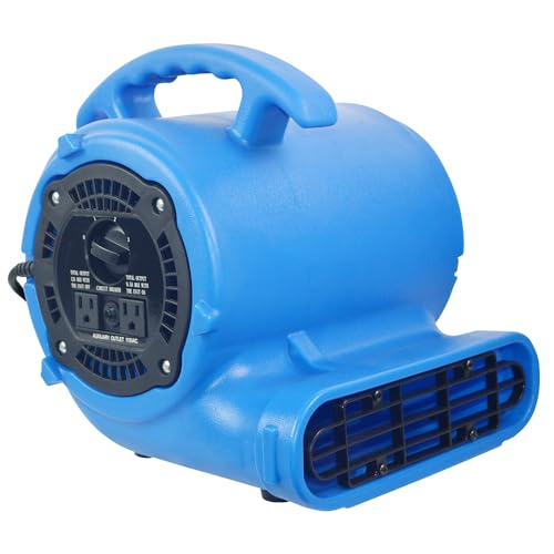 BLOTEK 1/2hp 2800CFM Speed Air Mover Carpet Dryer Floor Fan Cooling Fan - Industrial Heavy Duty Abanico de Piso Blower Fan with High Power