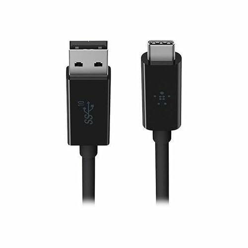 Belkin 3.1 USB A To USB C Cable Compatible W/ Thunderbolt 3 - USB C Cable For Macbook Pro, Galaxy & More - Data Transfer Up To 10gbps - For USB C