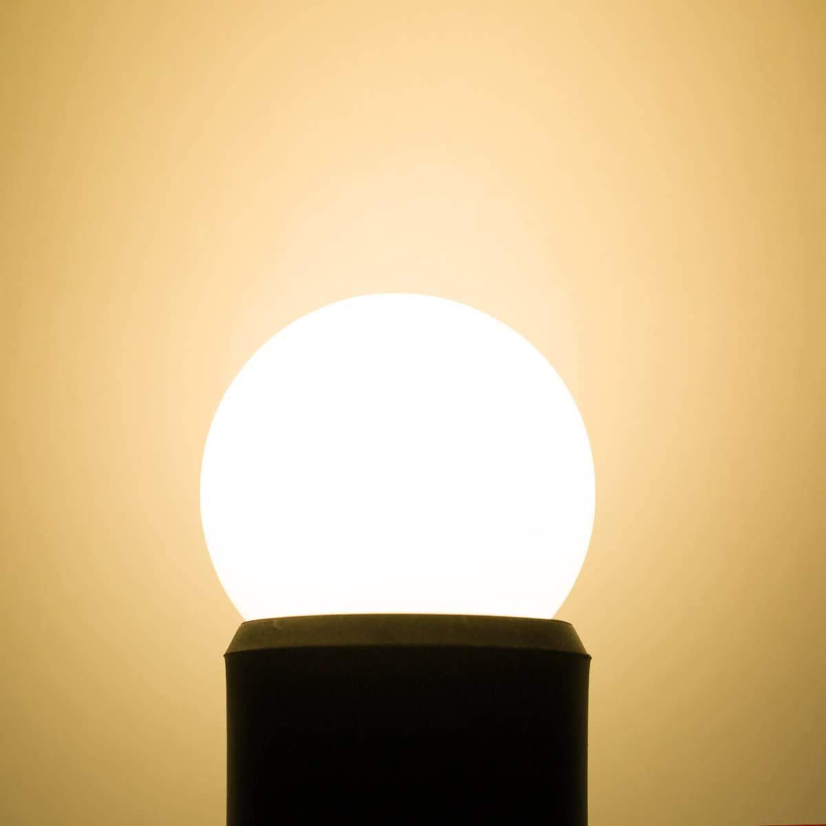 Lxcom Lighting G60 LED Light Bulb 3W Globe Bulbs 25W Incandescent Bulb Equivalent E26/E27 Base Warm White 3000K 300LM LED Small Vanity Light