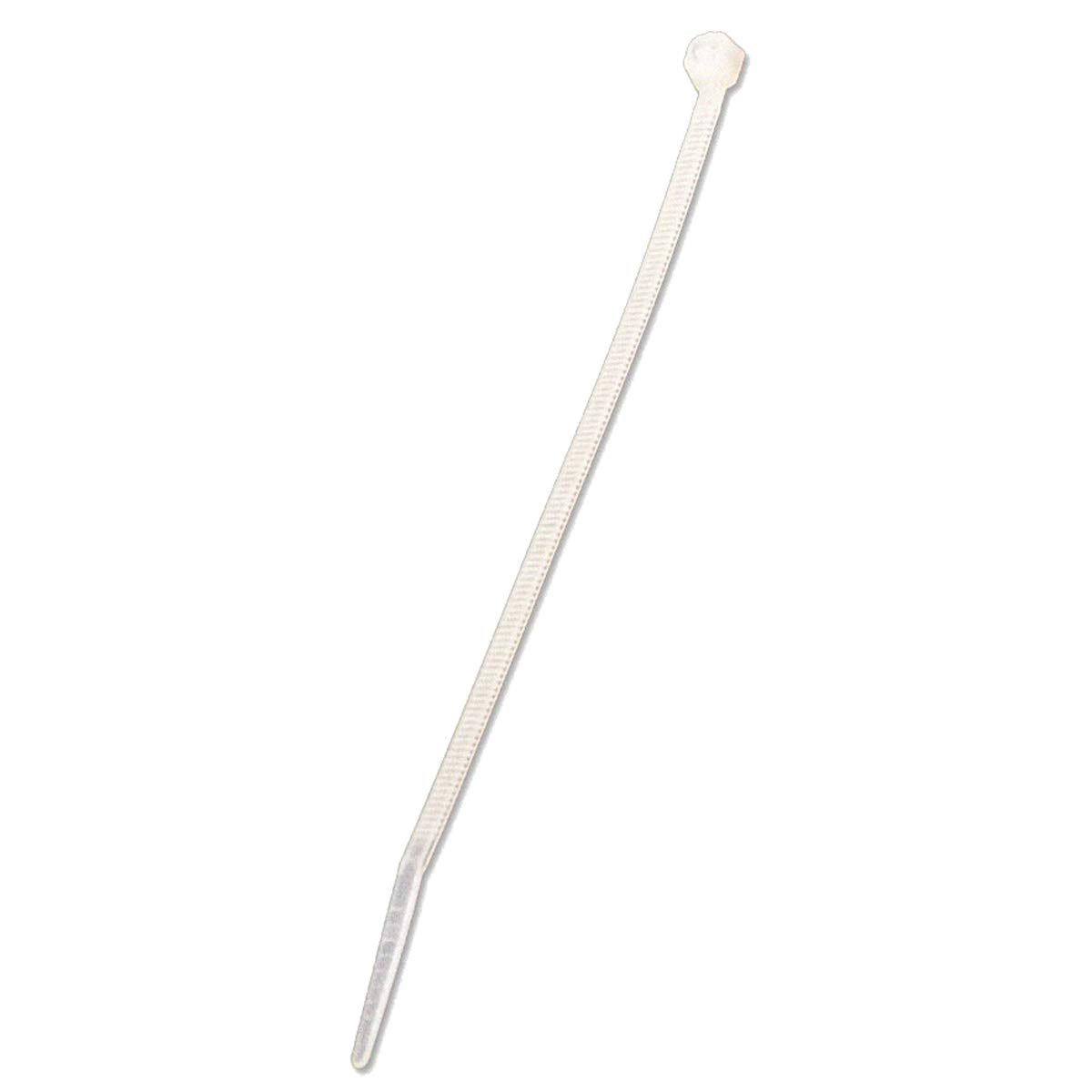 NavePoint 8 Inch Nylon Cable Wire Zip Tie 40 lbs - Natural White 1000 Pack Lot Pcs Qty