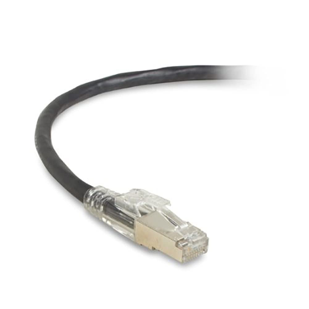 Black Box CAT6A 650-MHZ Stranded ETHERNET Patch Cable - Shielded (S/FTP), CM PVC, Locking