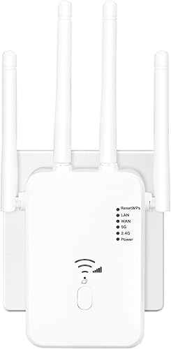 2026 WiFi Extender, WiFi Booster and WiFi Repeater for Home - Long Range Wireless Signal Amplifier with Ethernet Port, Covers Up to 15000 Sq.ft
