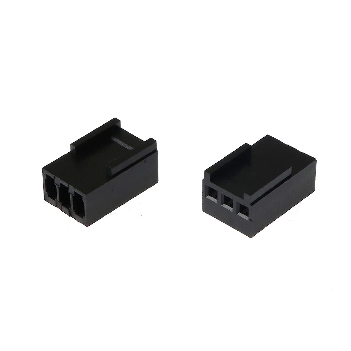 BAIRONG 5PCS Female 3-Pin PC Fan Connector Kit (5PCS 3 Pin 3Pin Fan Female PWM Power Shell Connector Housing + 15PCS Terminal Crimp Pins)