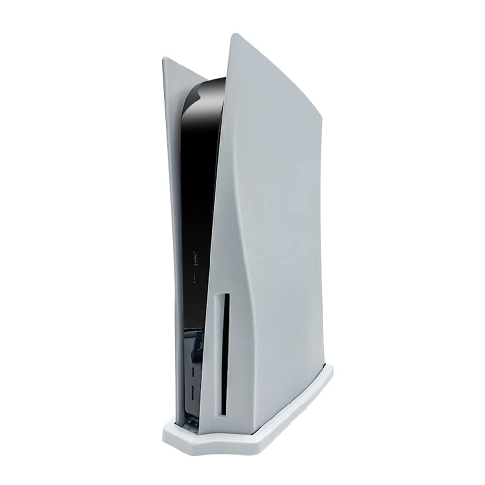 Chenkxin Vertical Stand for PS5 PlayStation 5 Console with Built-in Cooling Vents and Non-Slip Feet - Disc Edition, Not for PS5 Slim/Pro (White)