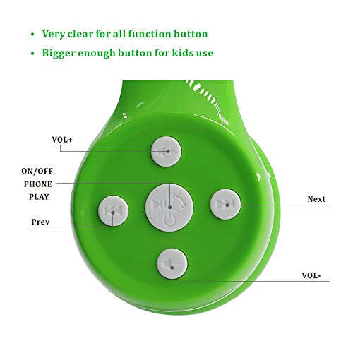 YUSONIC Toddler Headphones Wireless, Bluetooth Kid Headphones for Boys Girls,5 Button Easy use with Sharing Port, Built in Mic for Laptop Phones…