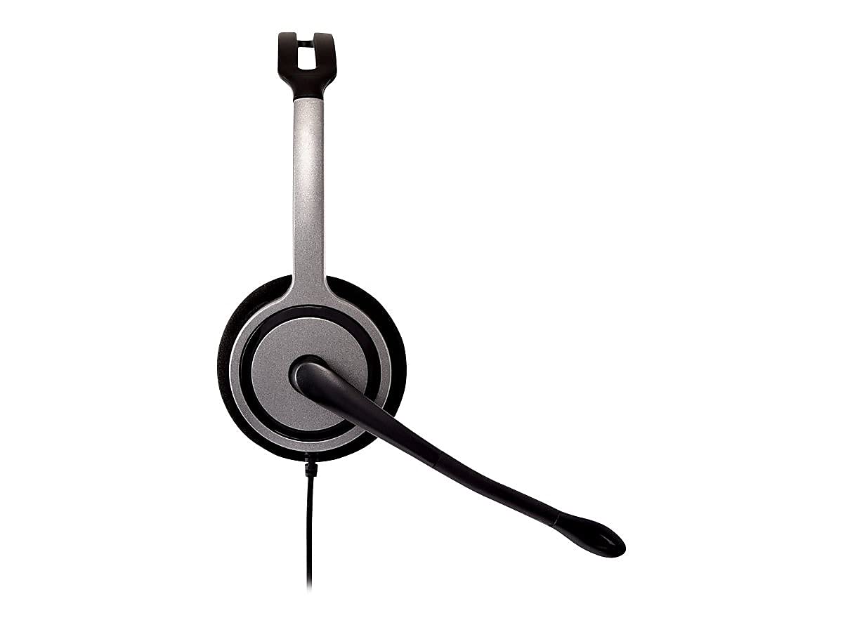 V7 HA212 Lightweight Stereo Headset with Microphone - Black & Grey