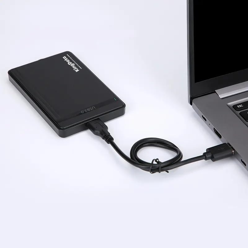 KingData SSD HDD Hard Drive Enclosure 2.5" inch SATA III USB 3.0 Caddy Case External Reader Laptop Fast Data Transfer UASP Cable Included Tool-Free